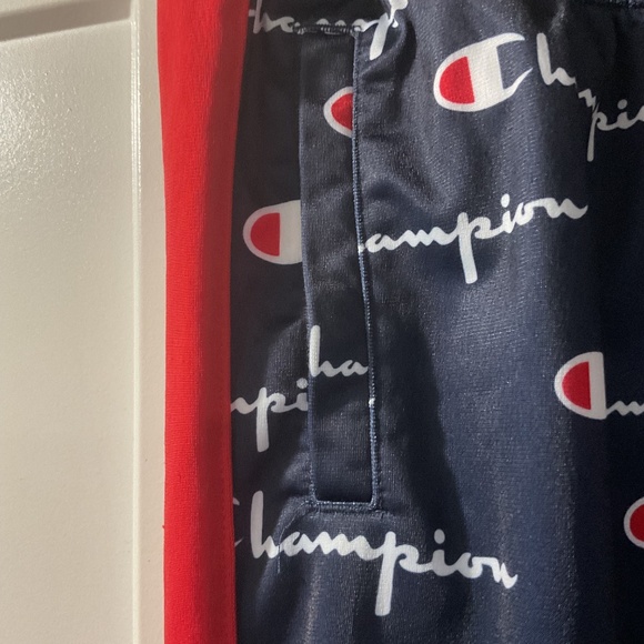 Champion Logo Track Warm Up Pants, Size XL Blue Red - Picture 8 of 8